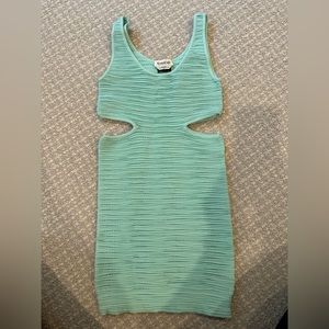 Bebe Light Blue Bodycon Dress